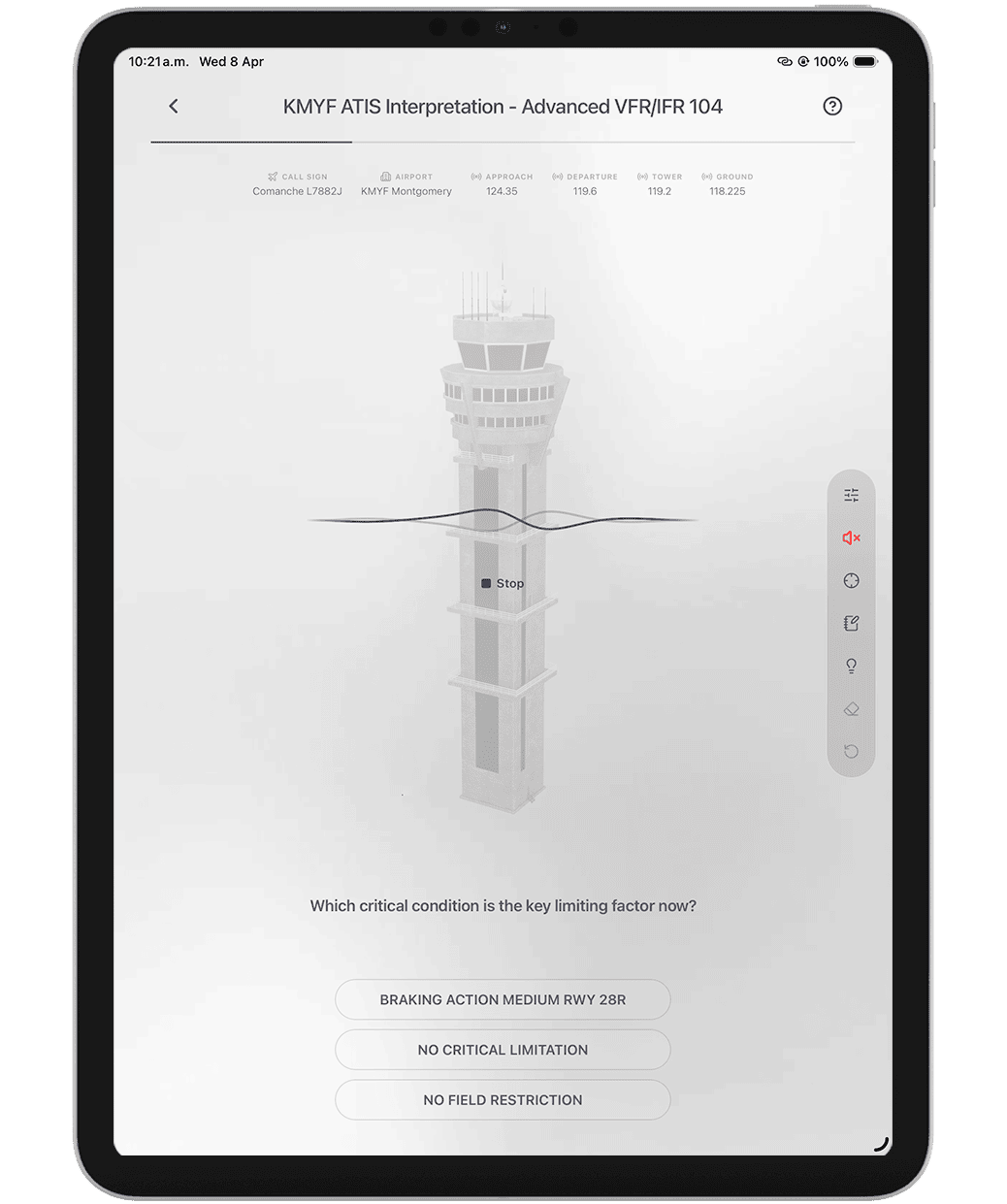 ATIS listening and comprehension