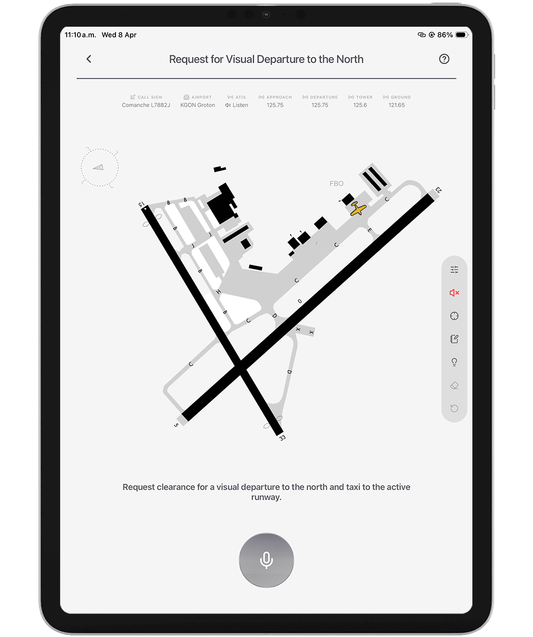 Pilot requests practice